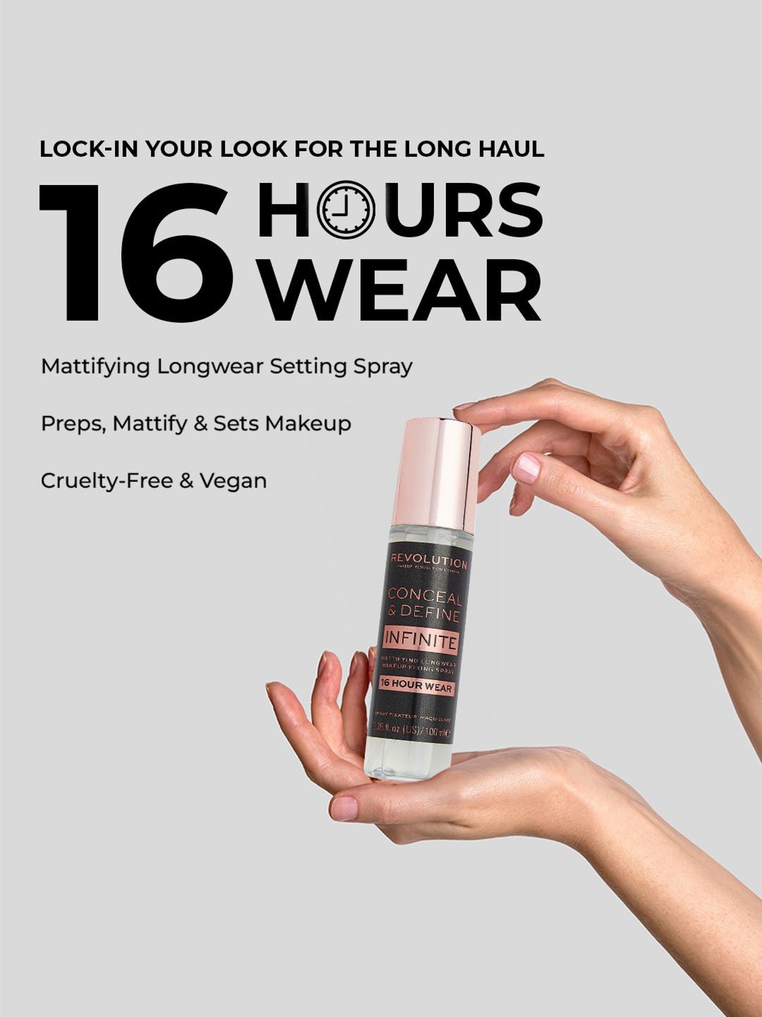 Makeup Revolution Conceal & Define Infinite Fixing Spray - 100 ml