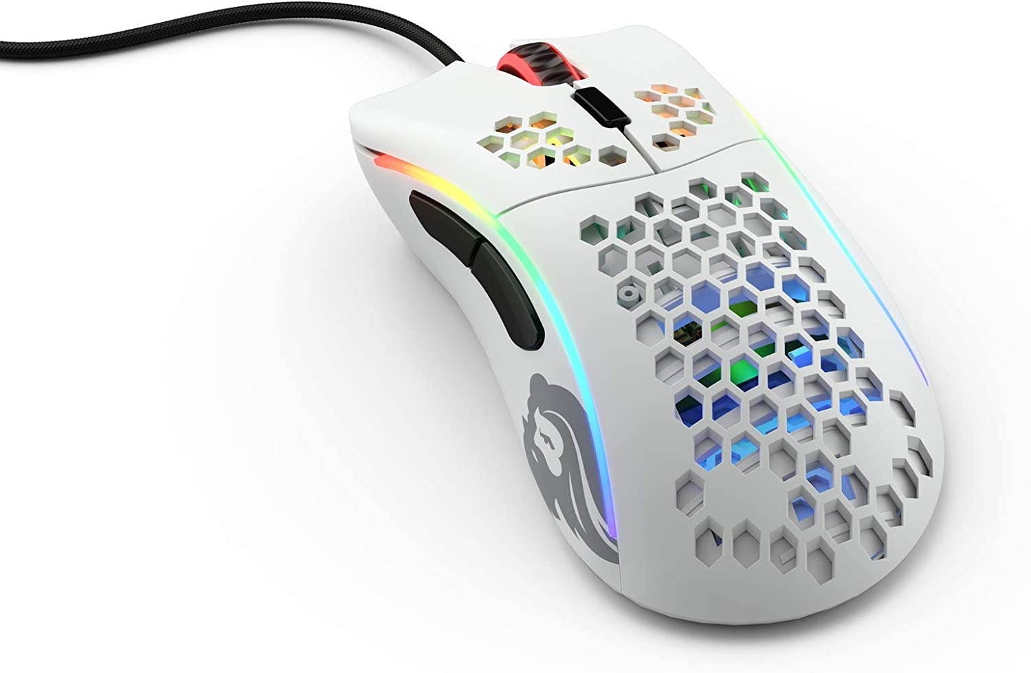 Glorious Model D Minus RGB Gaming Mouse - Matte White