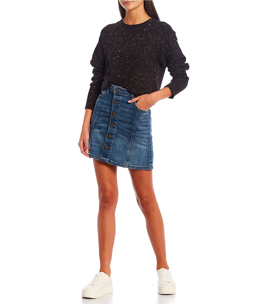 Copper Key Confetti Long Sleeve Scoop Neck Sweater