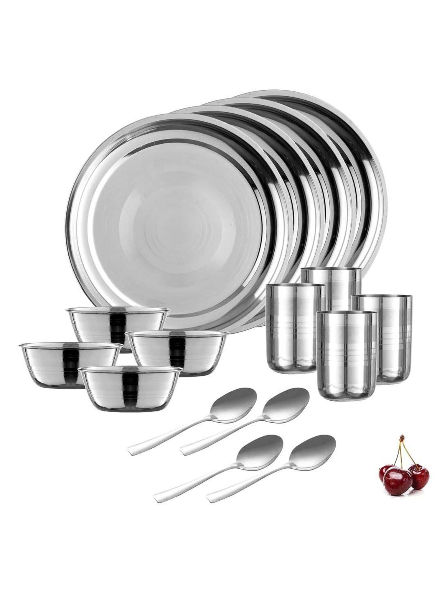 Urban Chef Silver Stainless Steel 16 Pcs Dinner Set