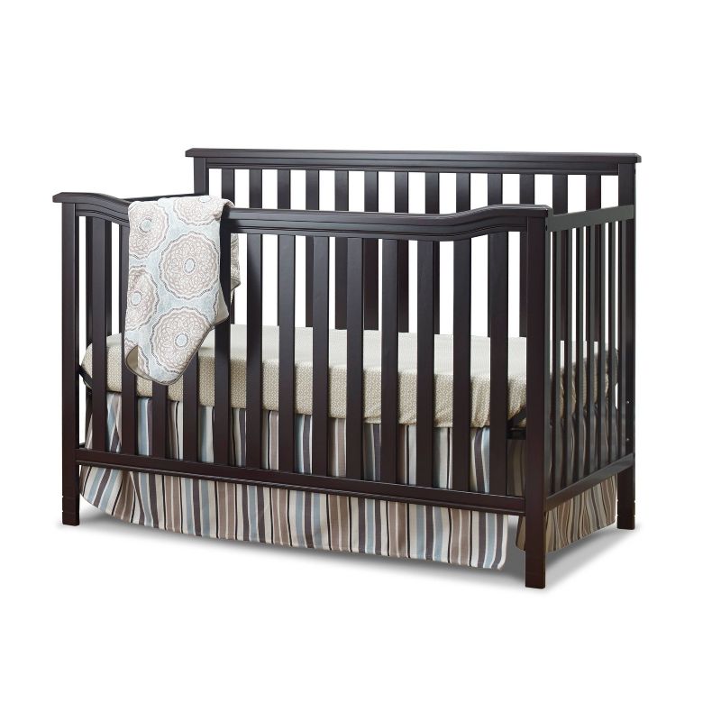 Sorelle Berkley Flat Top Standard Full Sized Crib Espresso
