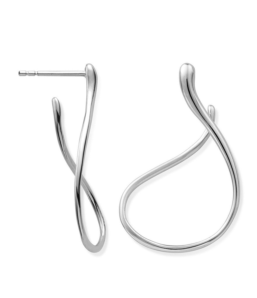 Nambe Infinity Drop Earrings