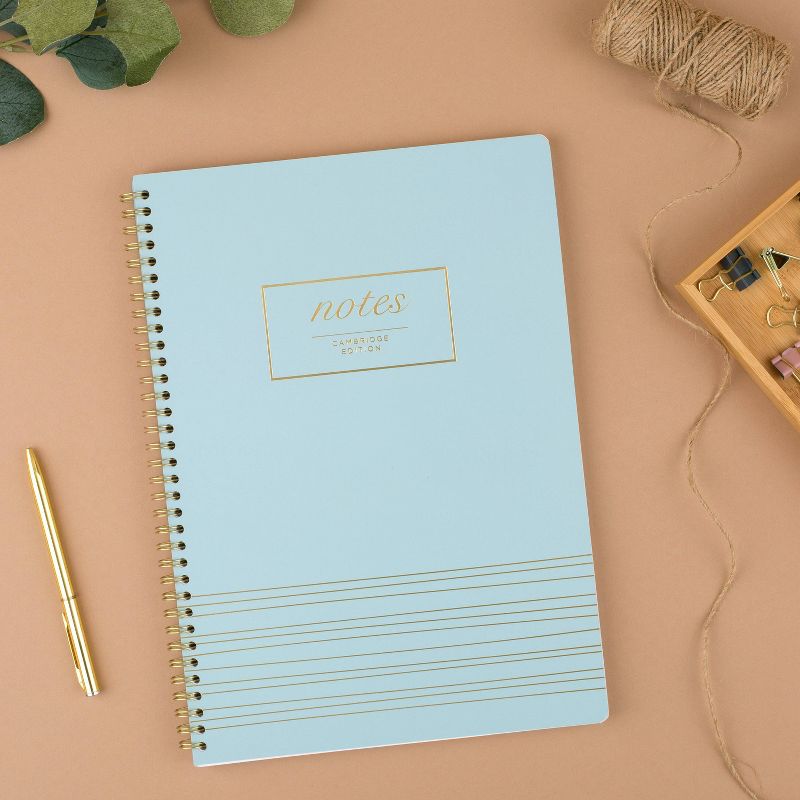 80 sheet 1 Subject Spiral Notebook Work Style Large Seaglass - Cambridge