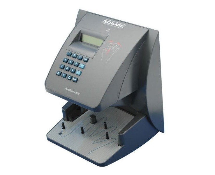 Recognition Systems Biometric HandPunch Time Recorders (RSI / Schlage) (no software) TCPIP Ethernet - 50 Employee Capacity, Part# HP4000E