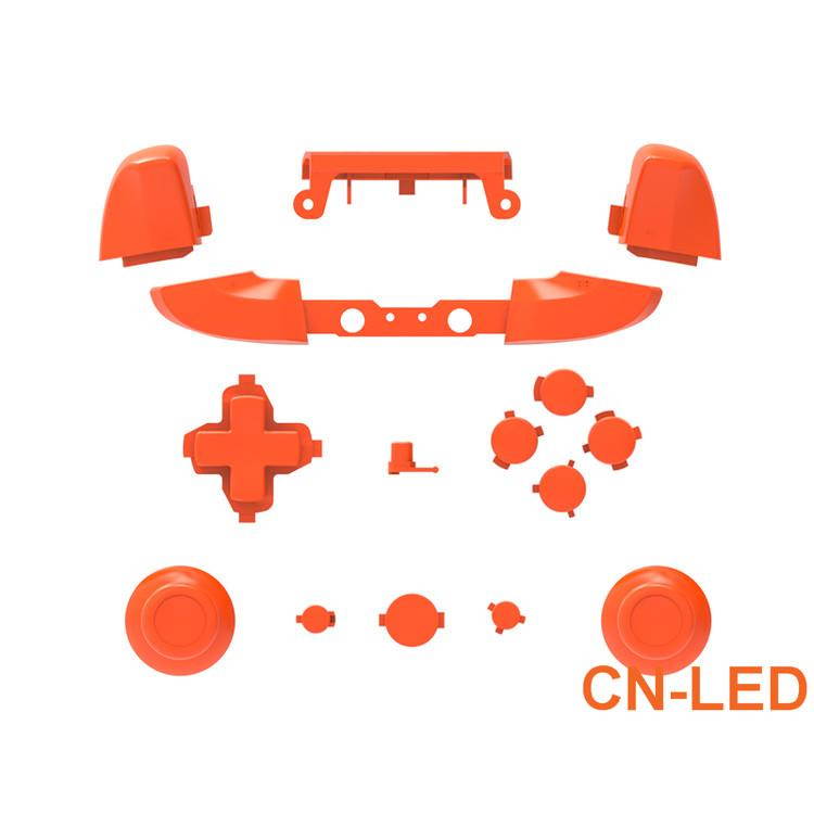 WPS Matte Amber ABXY Dpad Triggers Full Buttons Set Mod Kits for Newest Xbox One Slim/Xbox one S Controller with Screwdriver (Torx T6 T8) Set  for 1708 version