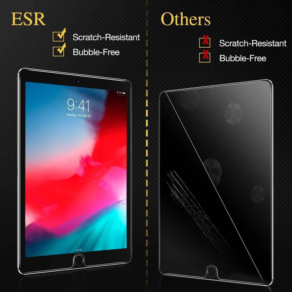ESR Screen Protector for iPad Air 3 2019/iPad Pro 10.5,[Free Installation Frame][Scratch-Resistant]9H Hardness HD Clear Premium Tempered Glass Screen Protector for iPad Air 3 2019/iPad Pro 10.5,2 Pack