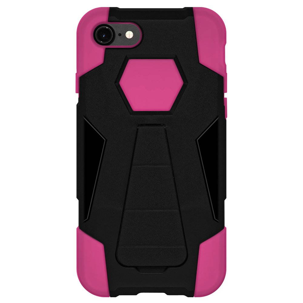 iPhone 7 Case Hybrid Impact Resistant Dual Layer Soft Cover Hard Shell Kick Stand Case for Apple iPhone 7
