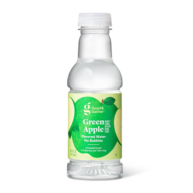 Green Apple Flavored Water - 16 fl oz Bottle - Good & Gather™