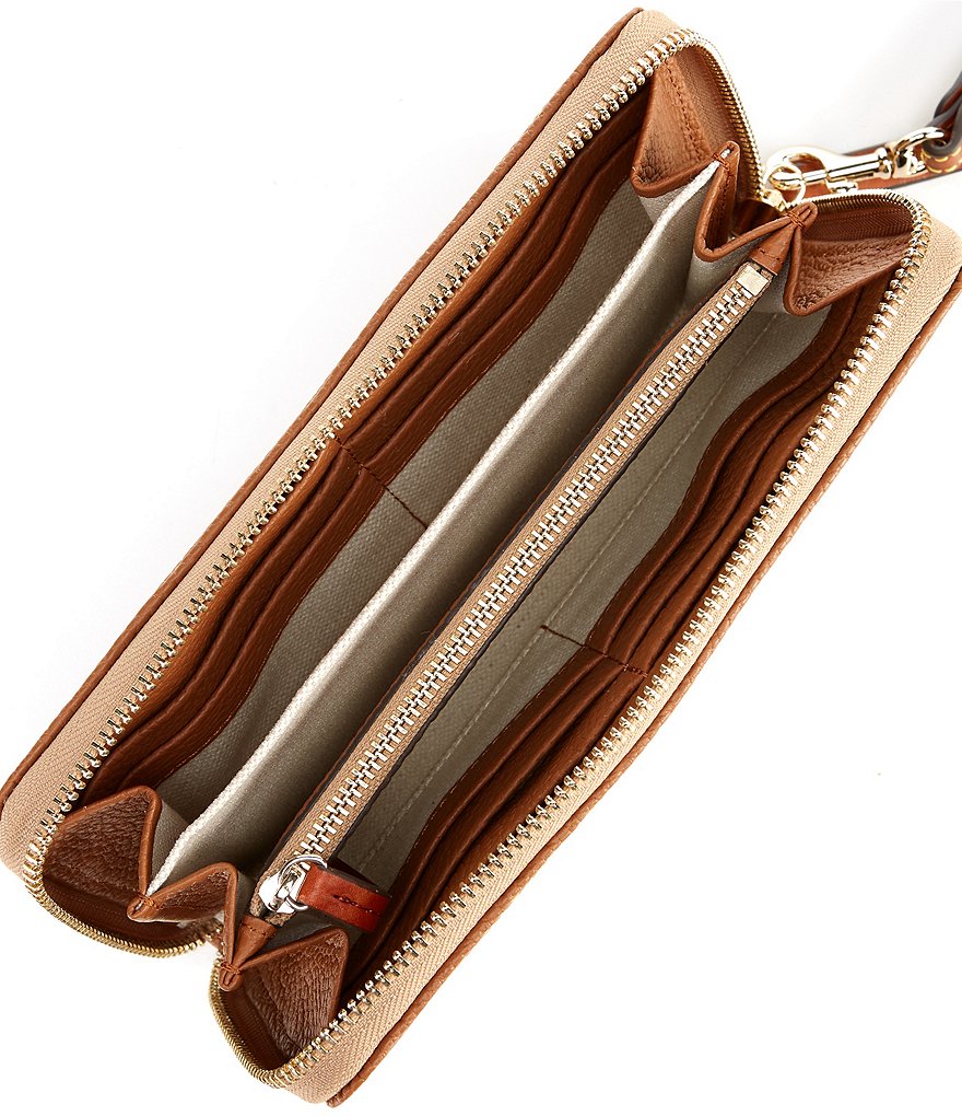 Dooney & Bourke Pebble Collection Large Zip Around Wristlet
