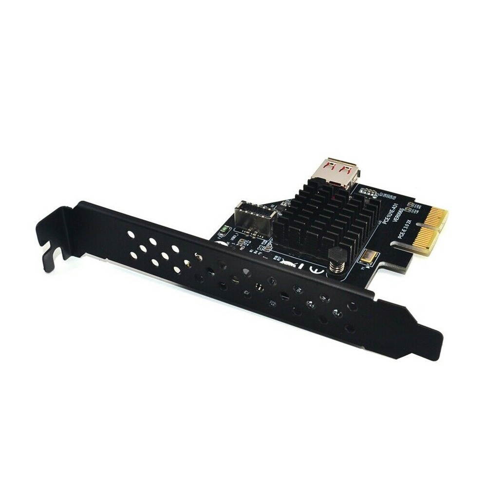 axGear PCIe to USB 3.1 Type E Front Panel Socket Adapter Card Express for Motherboard