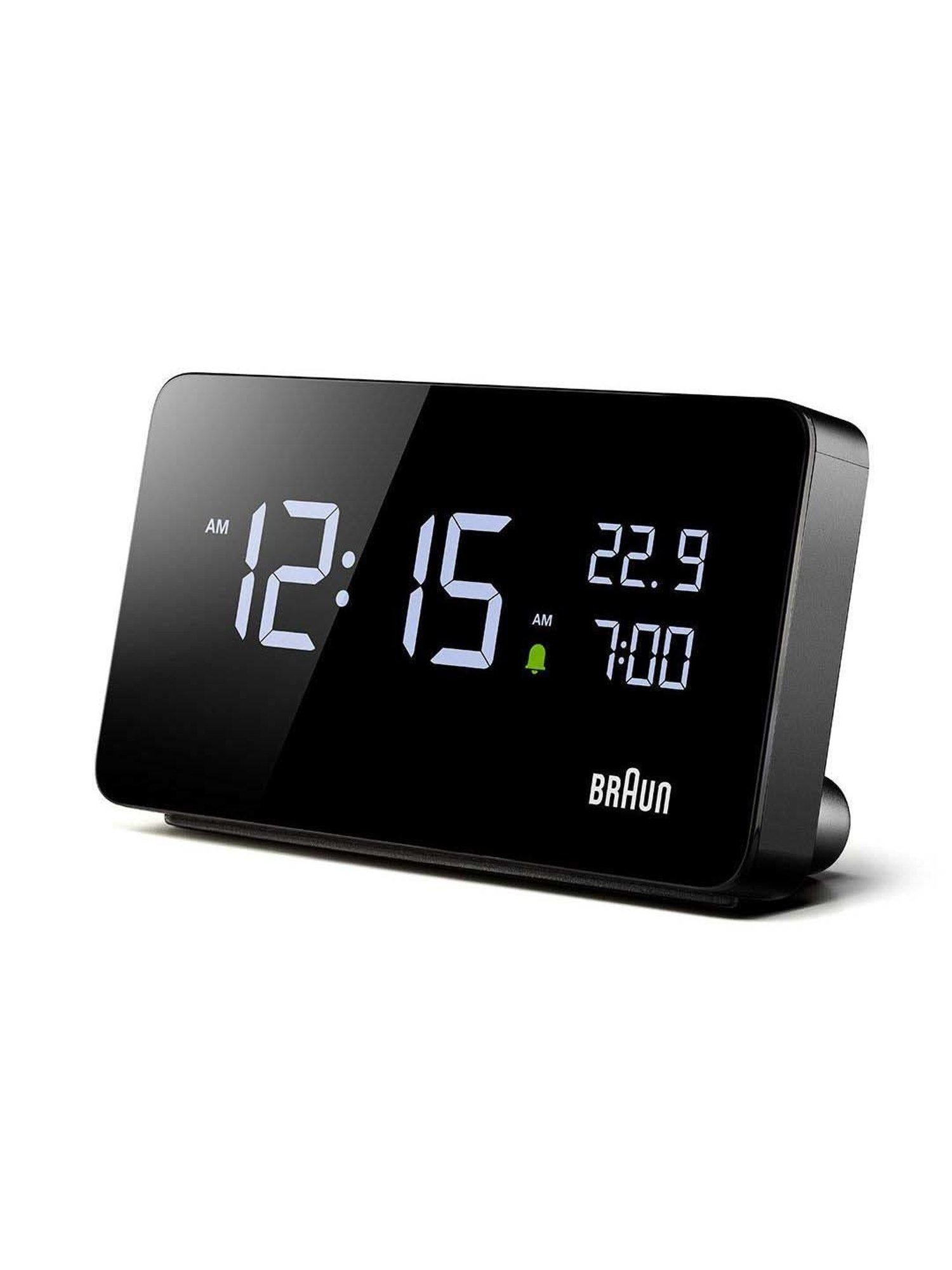 Braun Black Classic Large Analog Wall Clock With Silent Sweep Movement