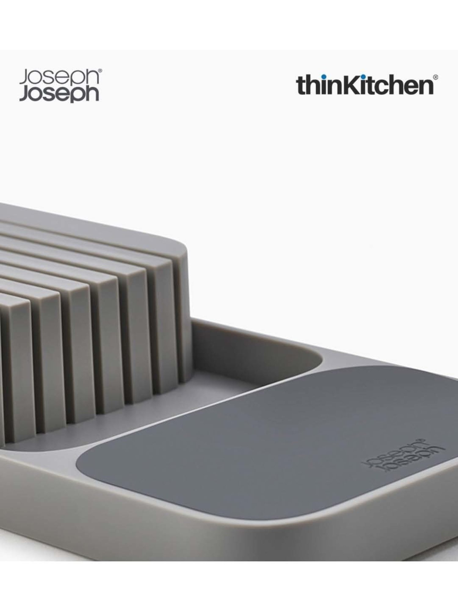Joseph Joseph Grey Abs/Steel/Aluminium Drawerstore Compact Knife Organiser