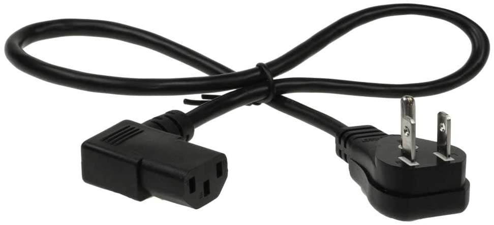SF Cable NEMA 5-15P to C13 Standard Power Cord Right Angle, 2 feet - 18 AWG