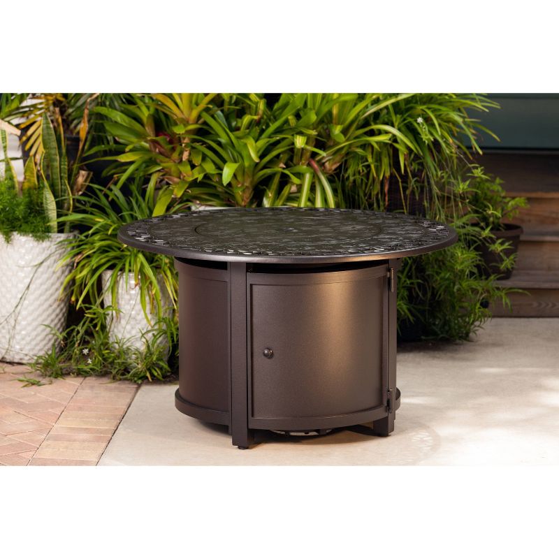Longpoint Aluminum Round LPG Fire Pit - Fire Sense