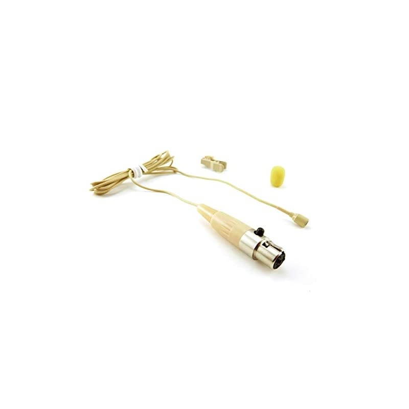 Lavalier Lapel Microphone Onnidirectional Condenser Mic LM2C4TE For TelexElectro Voice RE1 RE2 Wireless Transmitter with TA4F