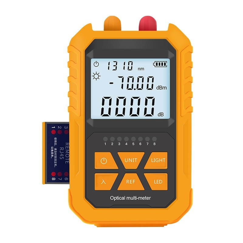 Tester Network Cable Tester Portable Digital Light Power Meter with 7 Optional Optic Wavelength