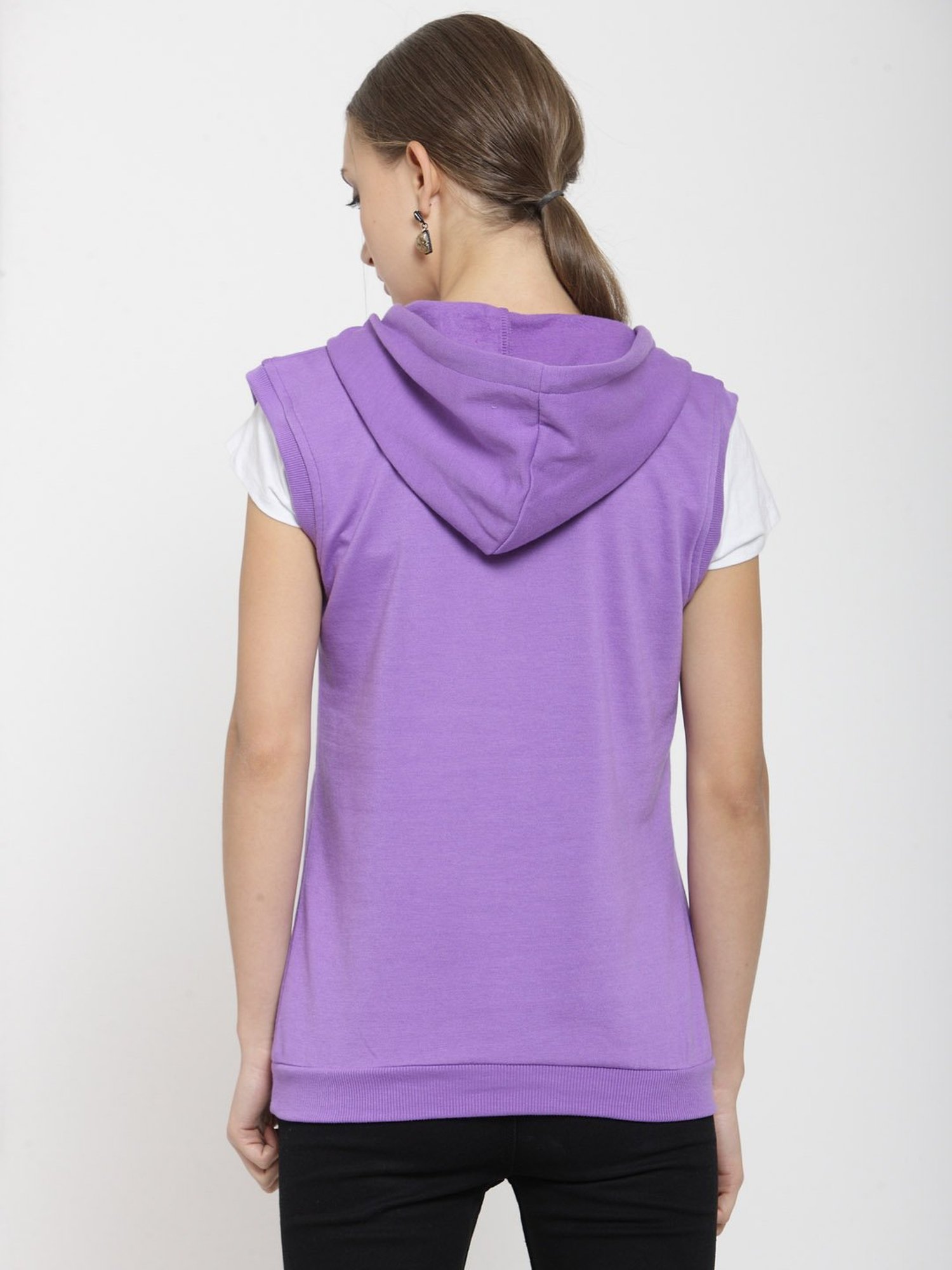 Belle Fille Light Purple Regular Fit Sweatshirt