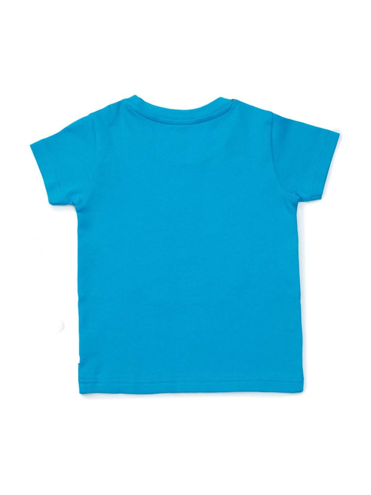 Pranava Boys Blue & Green Printed T-Shirt (Pack of 2)