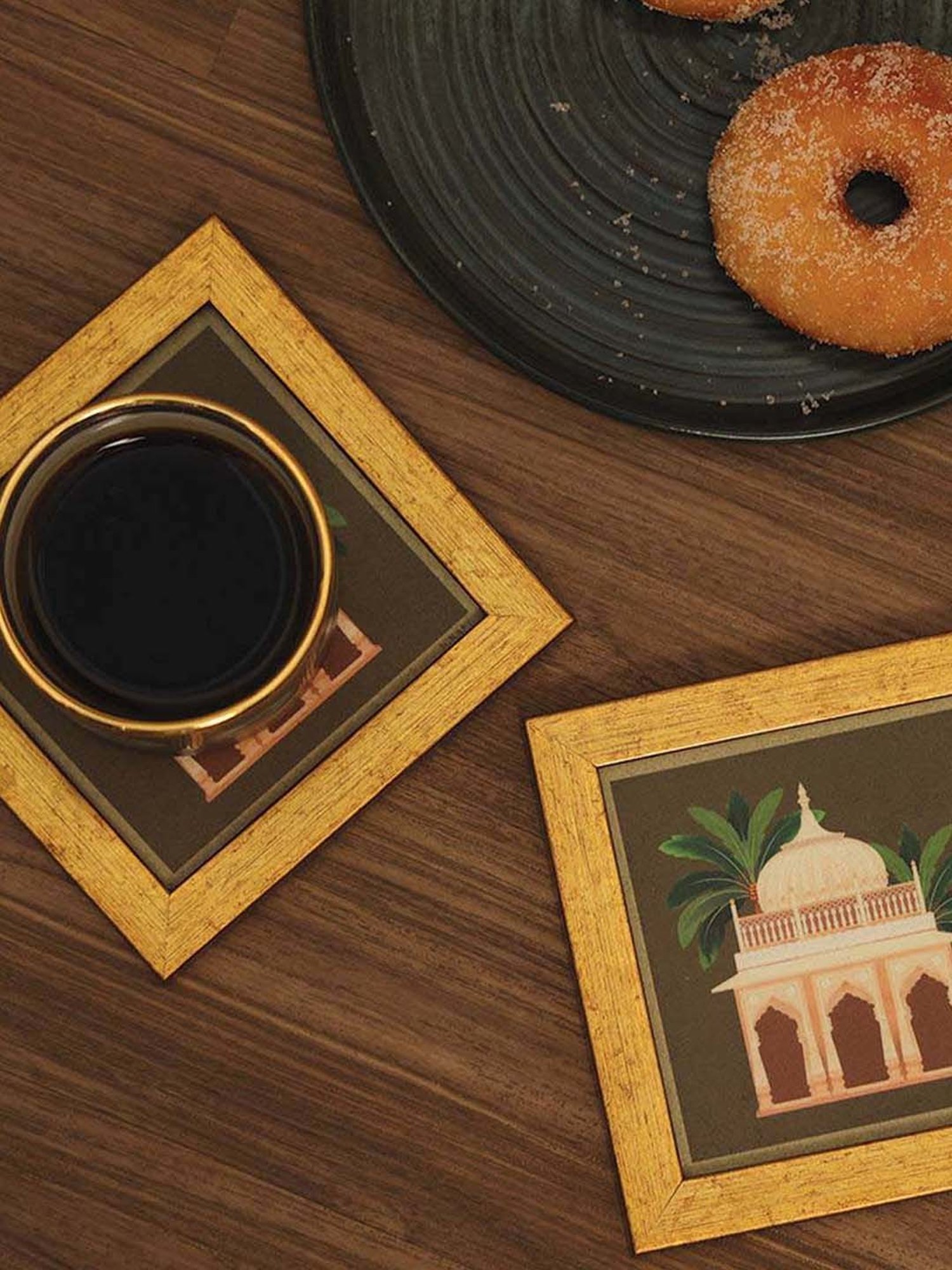 ICRAFT Multicolor Mdf Gajraj Series Tissue Tray