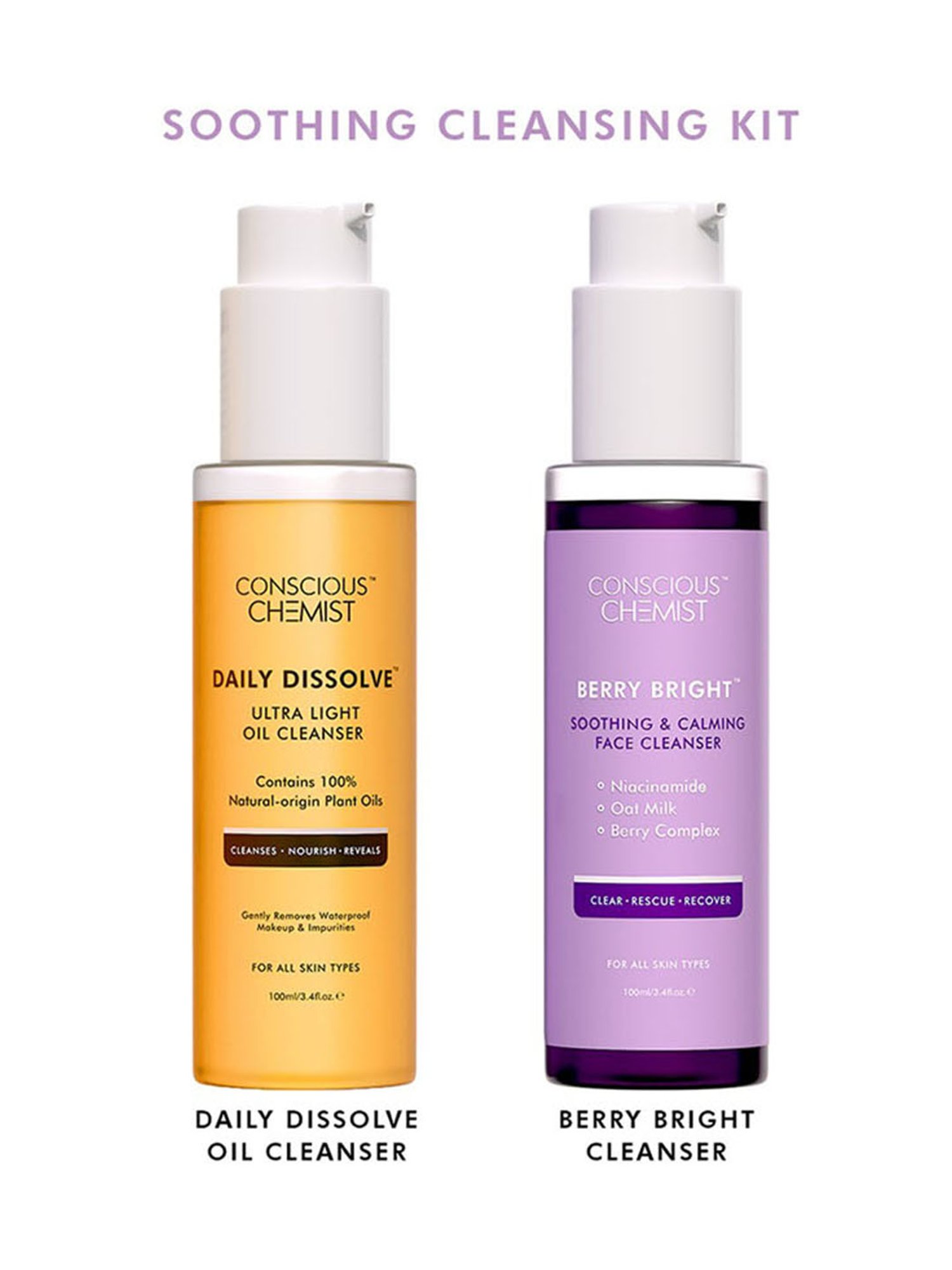 Conscious Chemist Brightening Double Cleanse Kit