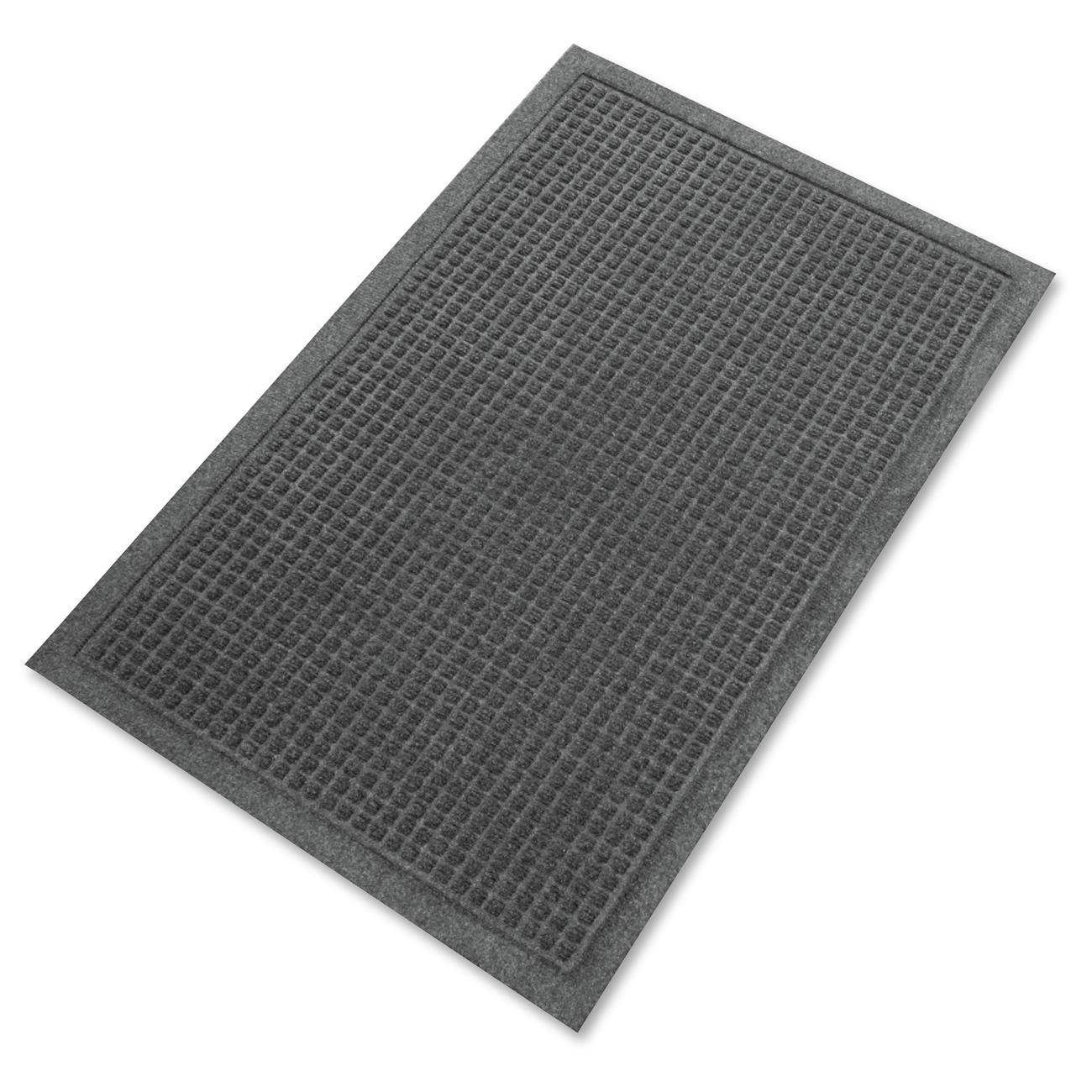 Genuine Joe Indoor Floor Mats 4'x6' Charcoal Gray 58937