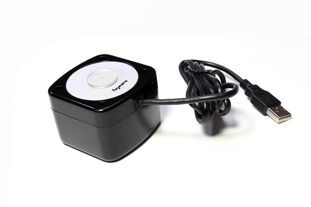 Vibro Sound System Portable USB Speaker resonant sound thru surface Vibration Technology, Black Color