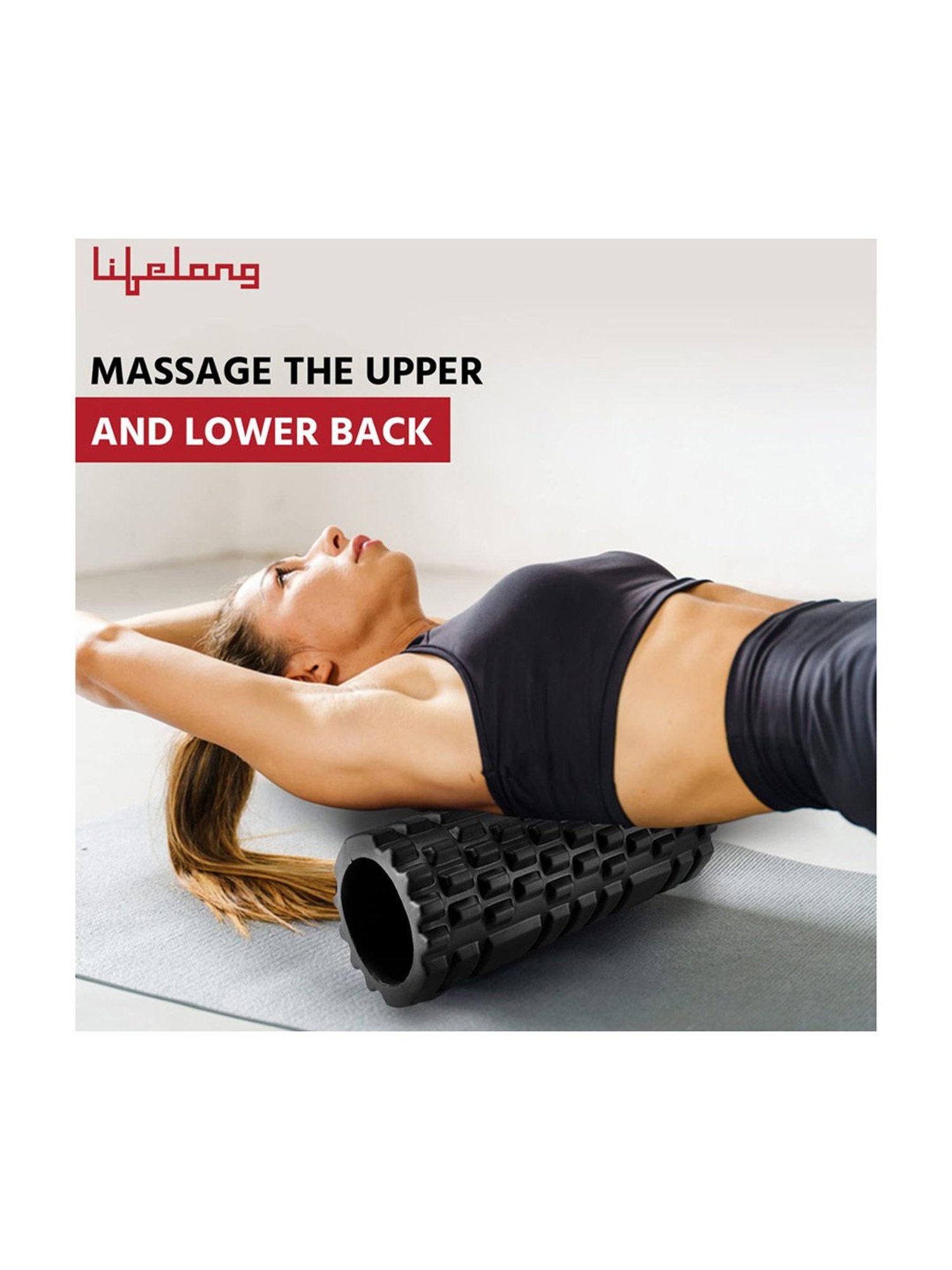 Lifelong Back Pain Foam Rollers (Black) Size - One Size