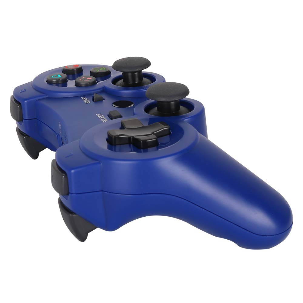 PS3 Controller Wireless - OUBANG PS3 Remote,Best DS3 Joystick Gift for Kids Bluetooth Gaming Sixaxis Control Gamepad Game Accessories for PlayStation3 with Micro Cable(Blue)