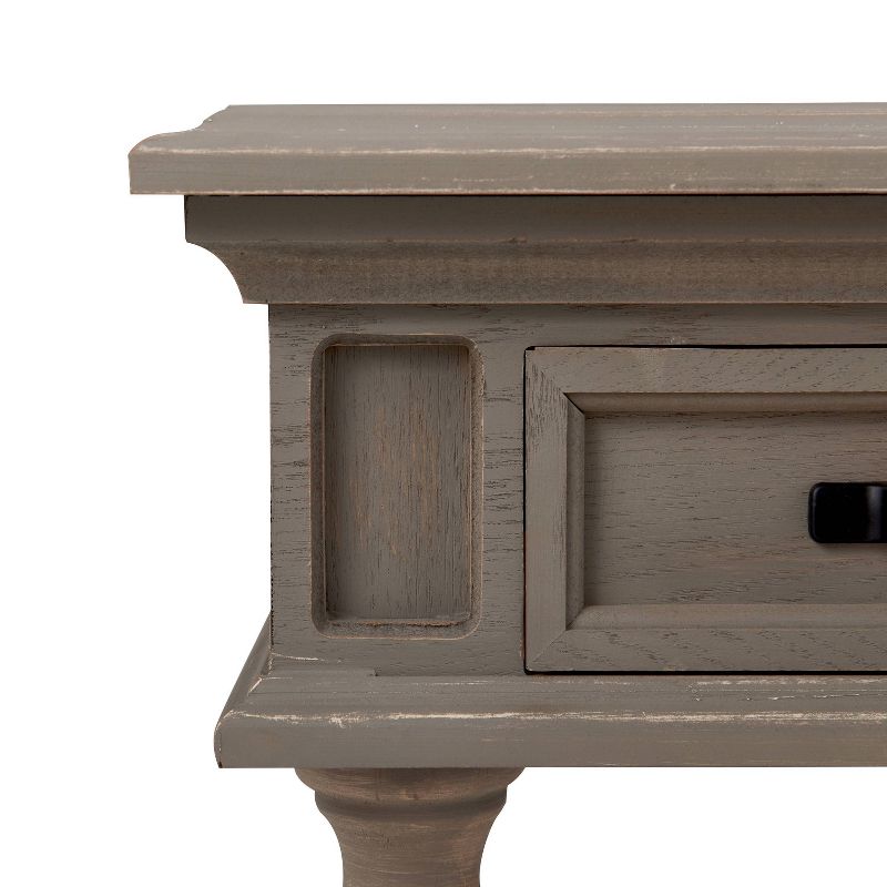 Cassatt 1 Drawer Side Table Gray - Finch