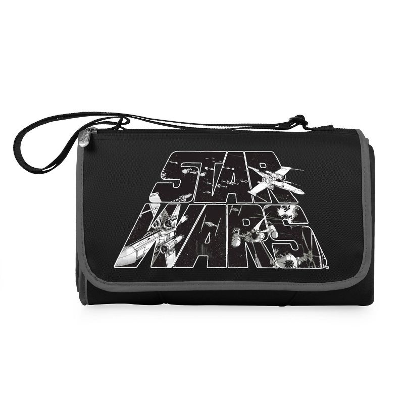 Picnic Time Star Wars Blanket Tote Outdoor Picnic Blanket - Black