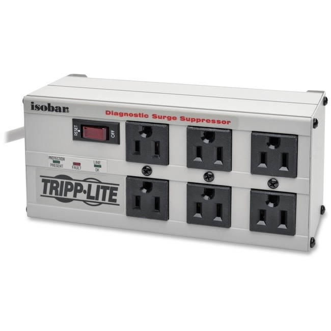 Tripp Lite IBAR6-6D All-Metal Housing Isobar Surge Suppressor