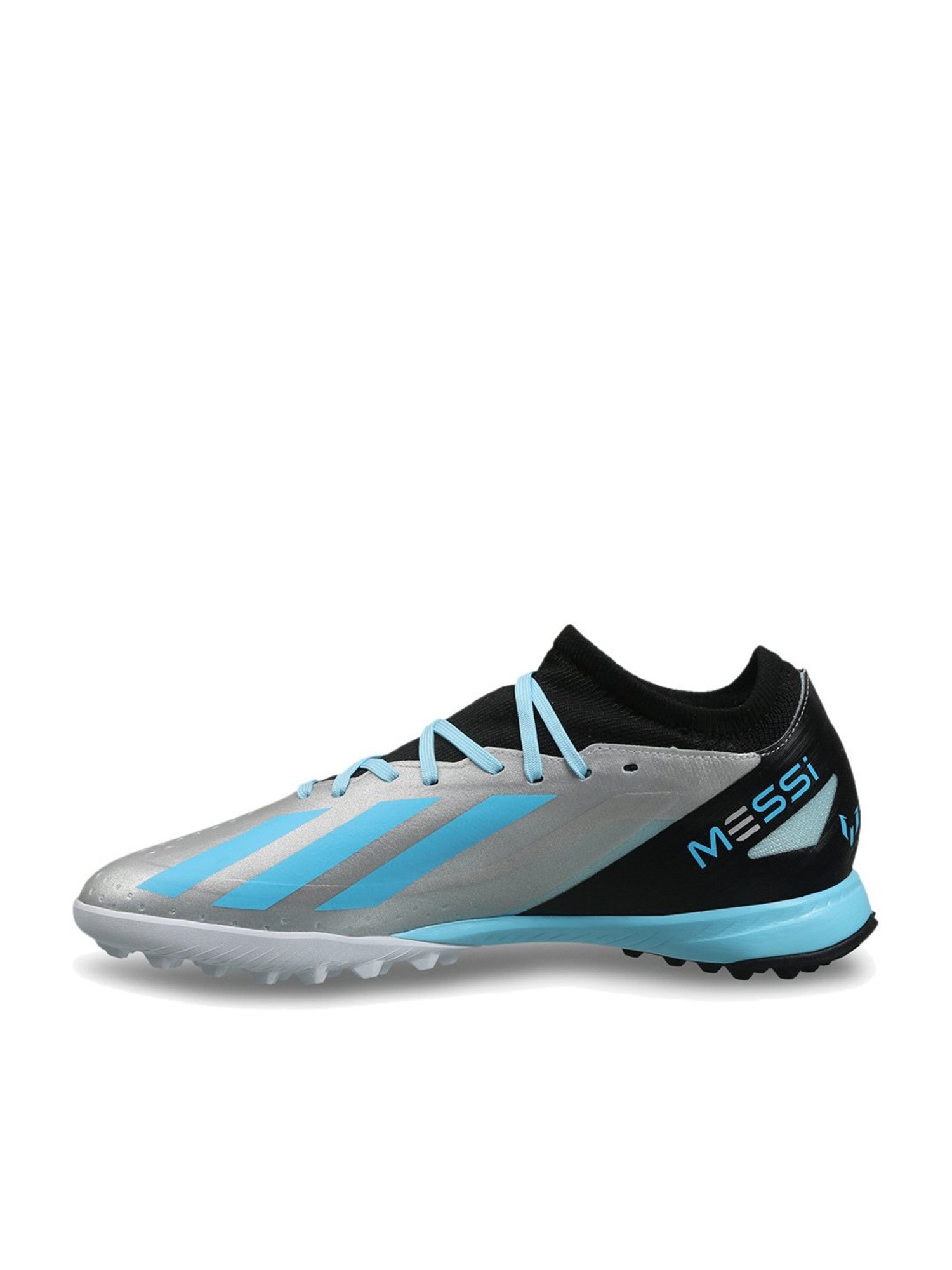 Adidas Men's CRAZYFAST MESSI.3 TF Silver Football Shoes