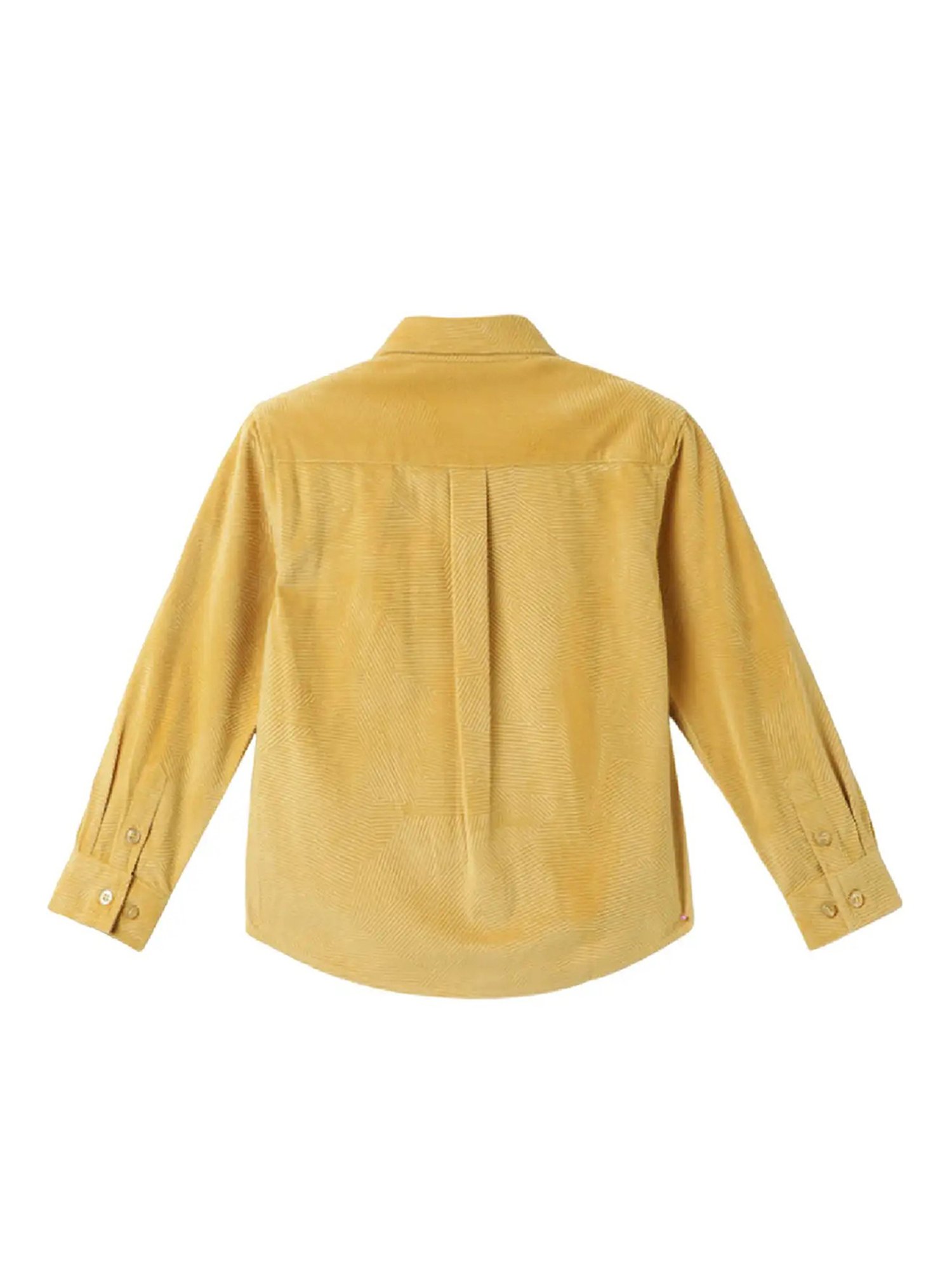 Blue Giraffe Kids Yellow Solid  Shirt