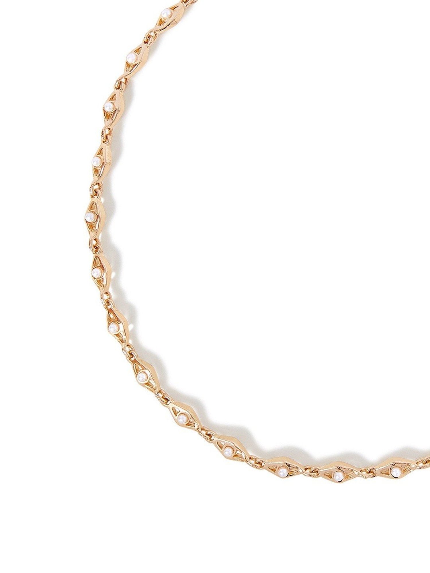 Accessorize London Pearl Detail Chain Necklace