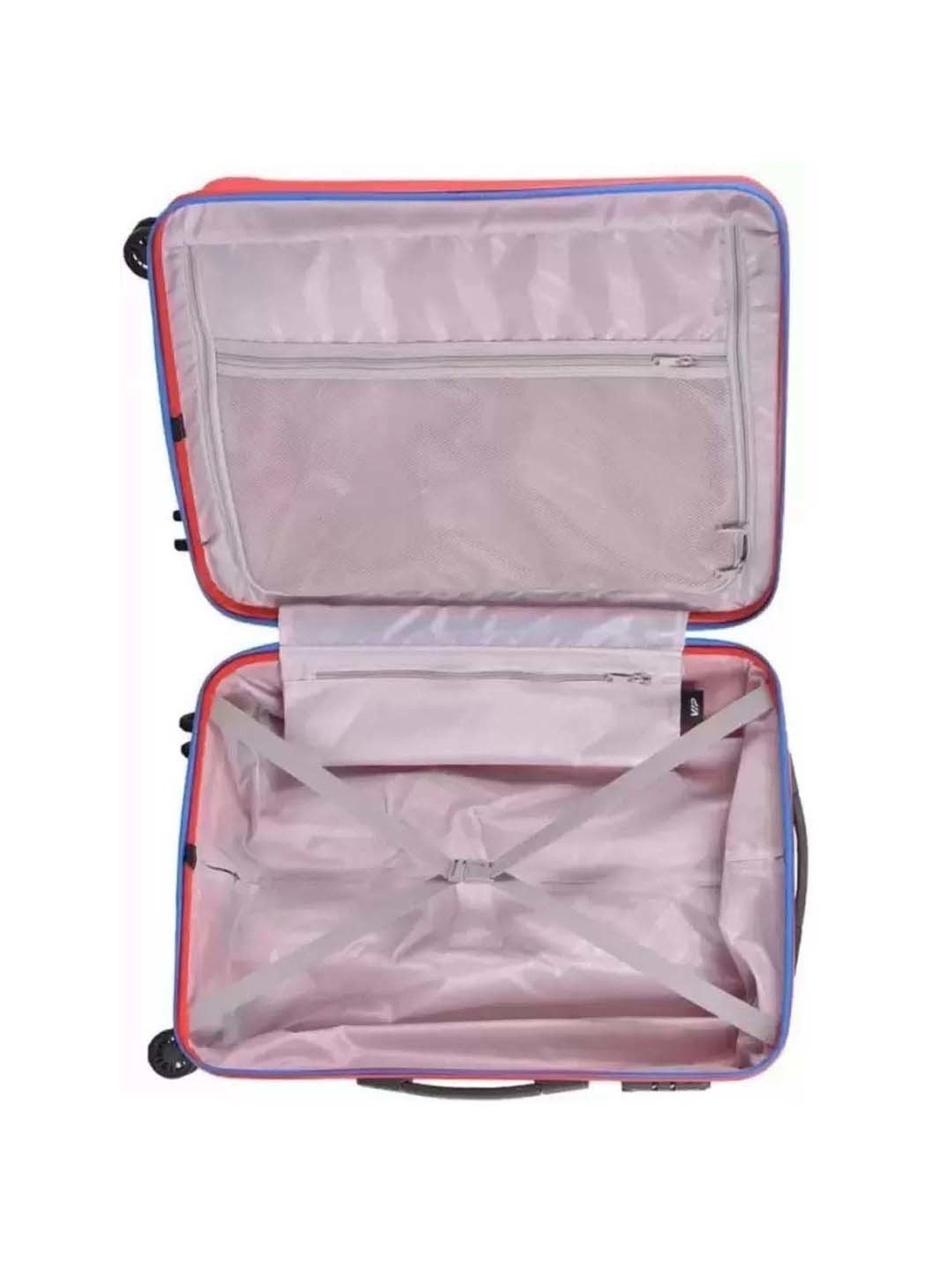 VIP Manama Red Striped Trolley Bag Pack of 3 - 55cms,67cms & 79cms