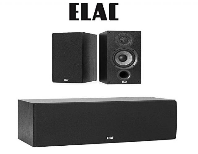 ELAC Debut 2.0 B5.2 Bookshelf Speakers (Pair) + ELAC Debut 2.0 C5.2 Center Speaker Bundle