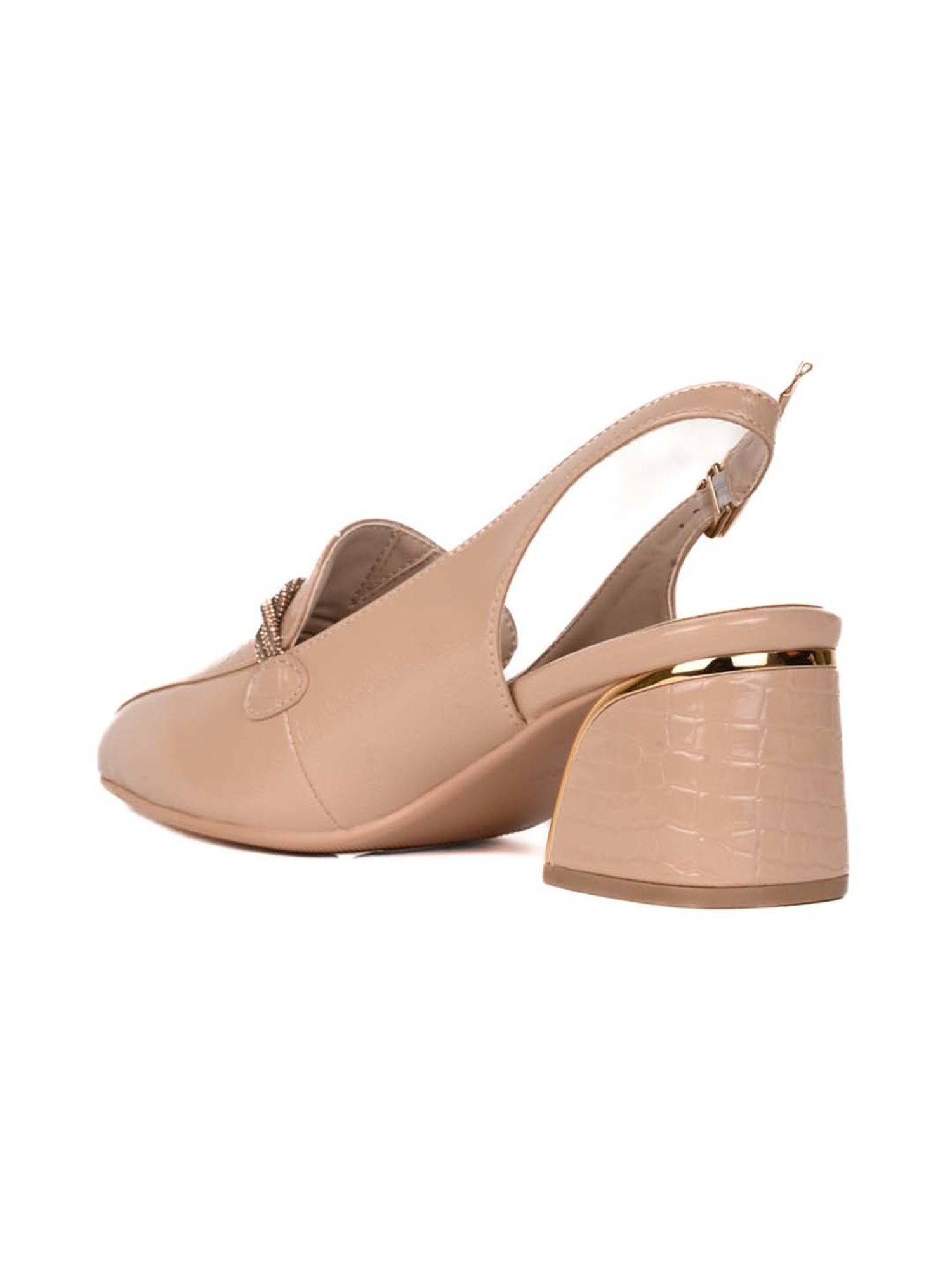 Ronnie Grey Women's Beige Back Strap Sandals