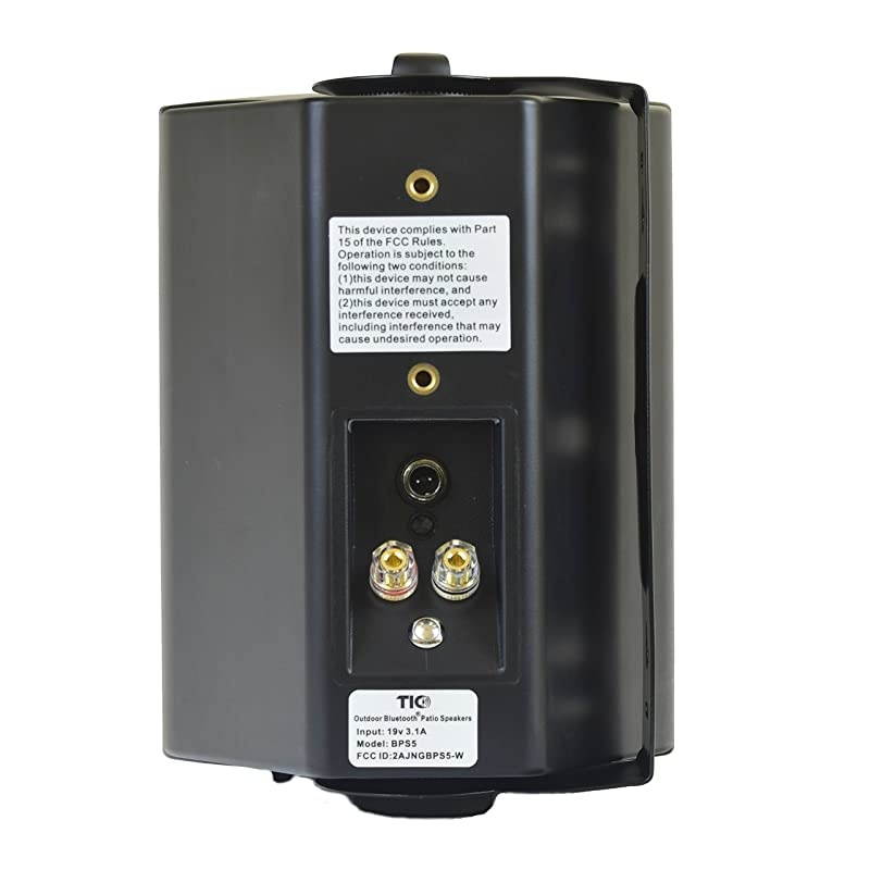 BPS5 5" Outdoor Weather-Resistant Bluetooth Patio Speakers (Pair) -Black