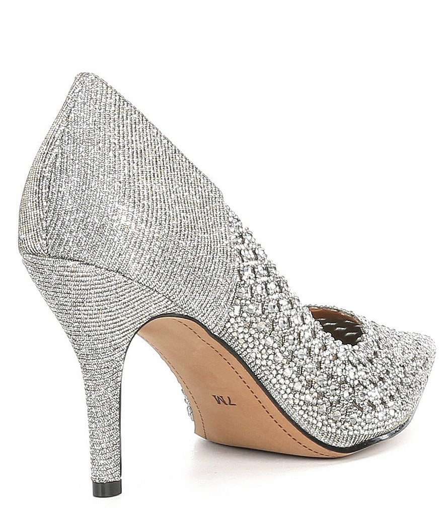 Trotters Kari Pearlized Leather Block-Heel Pumps