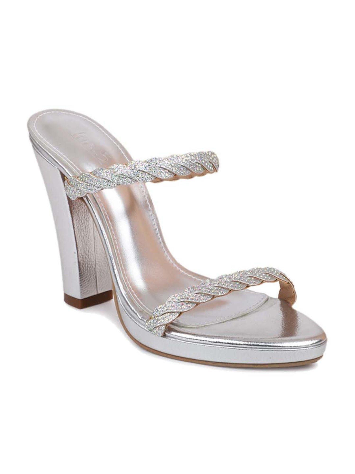 Inc.5 Women's Silver Ethnic Sandals