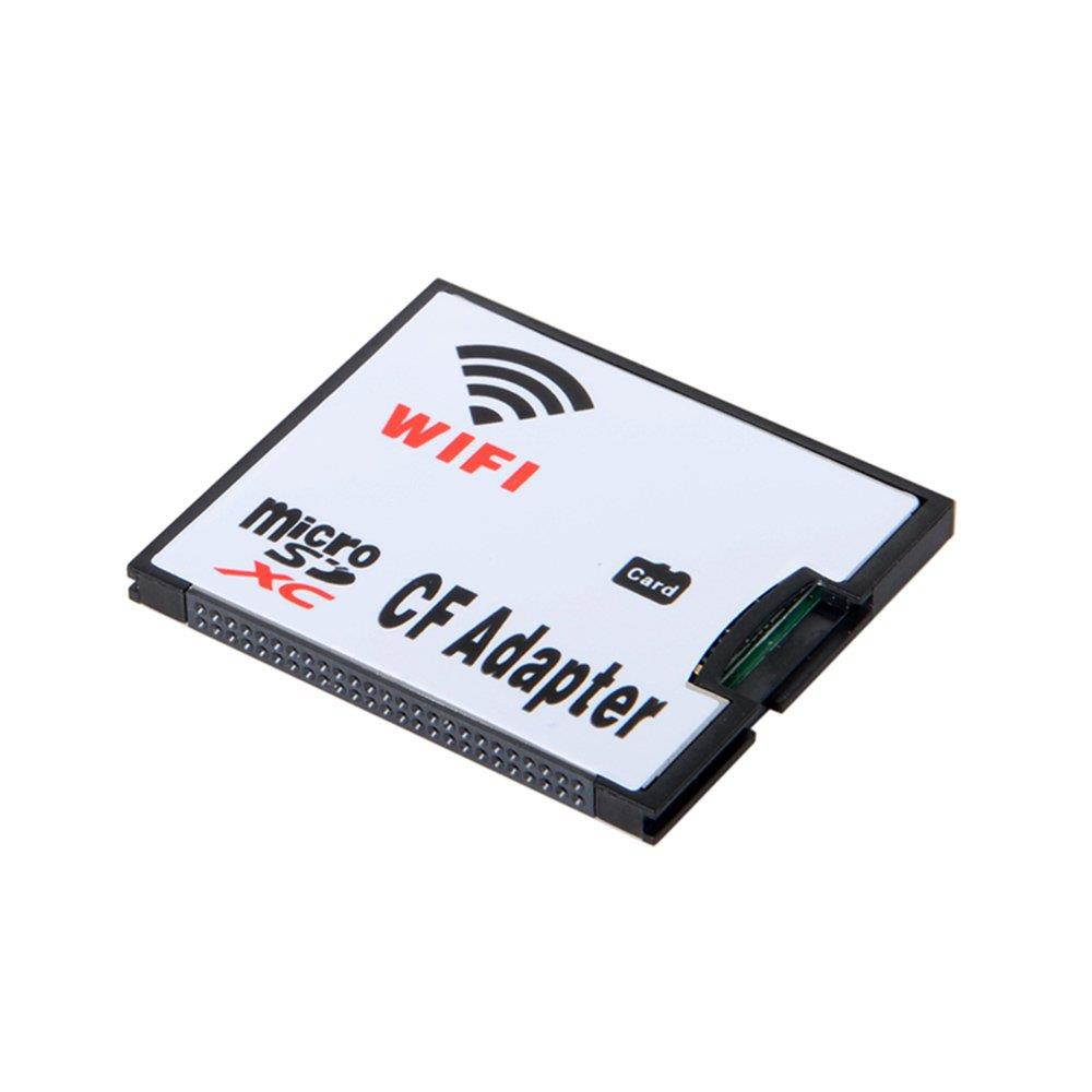 WIFI Adapter Memory Card TF Micro SD to CF Compact Flash Card Kit for Digital Camera