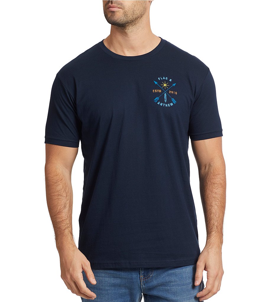 Flag And Anthem Crew Team Graphic Short-Sleeve T-Shirt