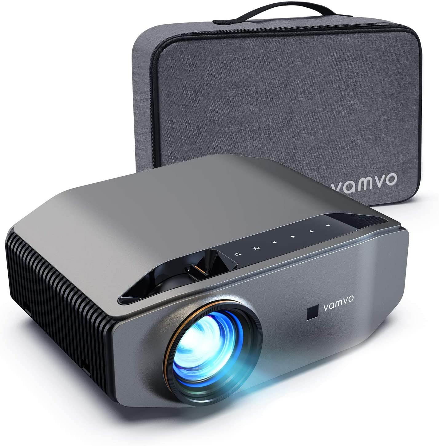 Projector for Outdoor Movies, vamvo L6200 1080P Full HD Video Projector with max 300&rdquo; Display, 5000Lux, Ideal for Outdoor, Home Theater, Compatible with Fire TV Stick, PS4, HDMI, VGA, AV and USB