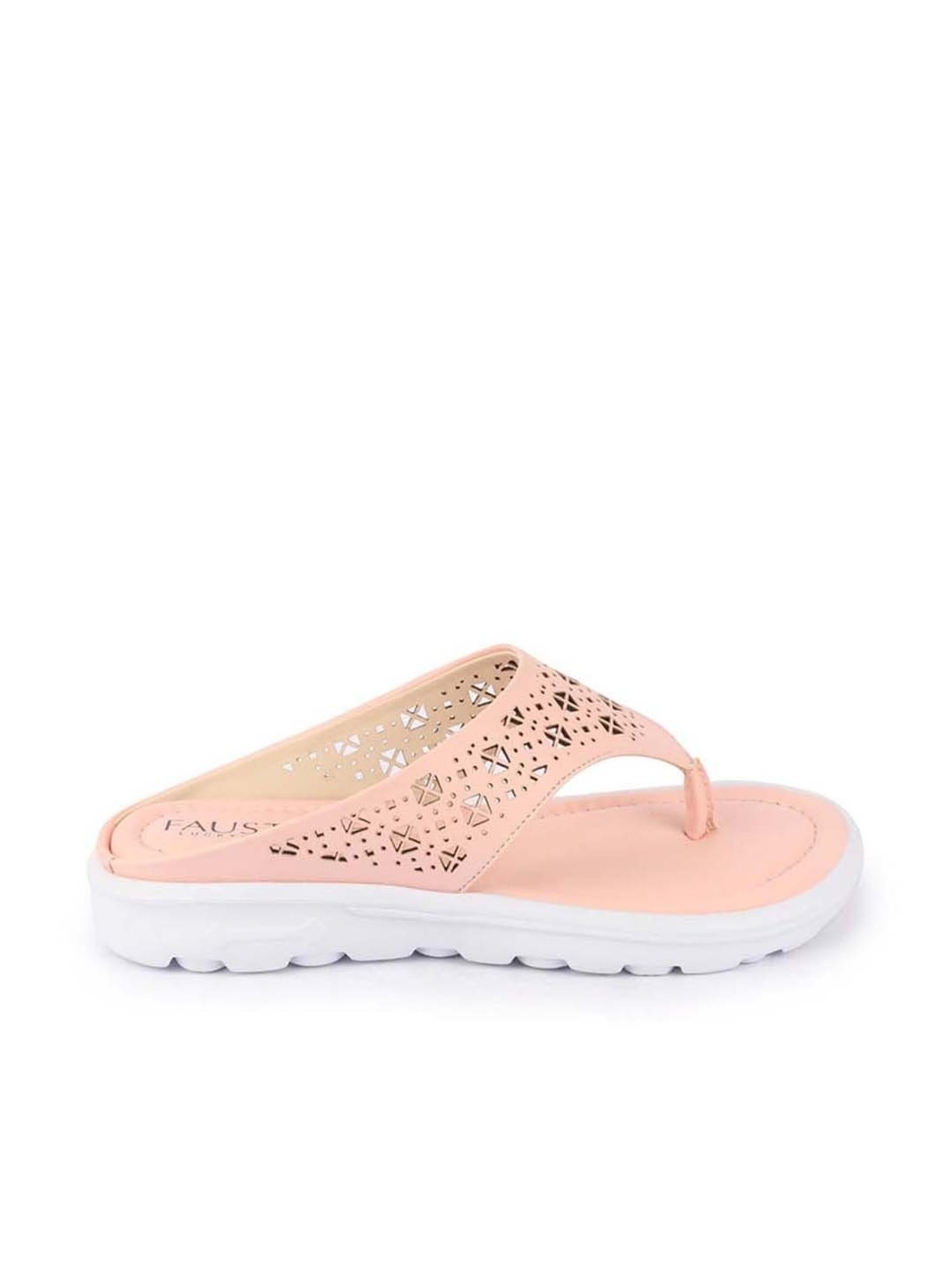 Fausto Women's Pink Thong Sandals