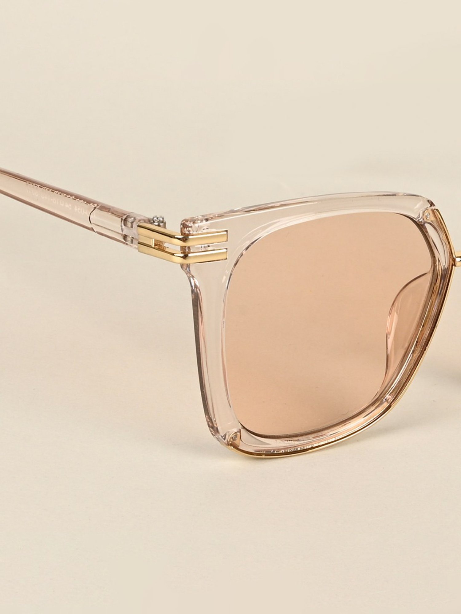 Voyage Light Brown Square UV Protection Sunglasses for Women