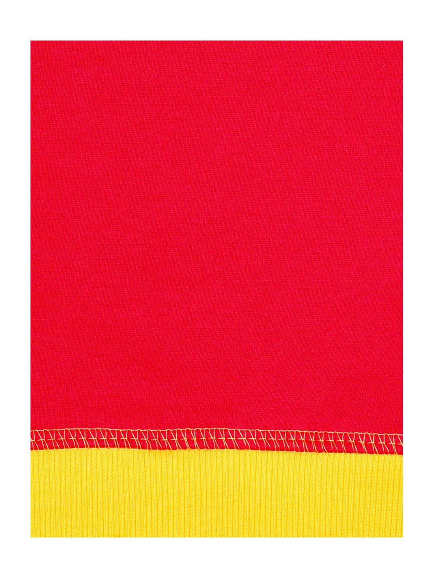 Nino Bambino Kids Red & Pink Printed Full Sleeves Jacket