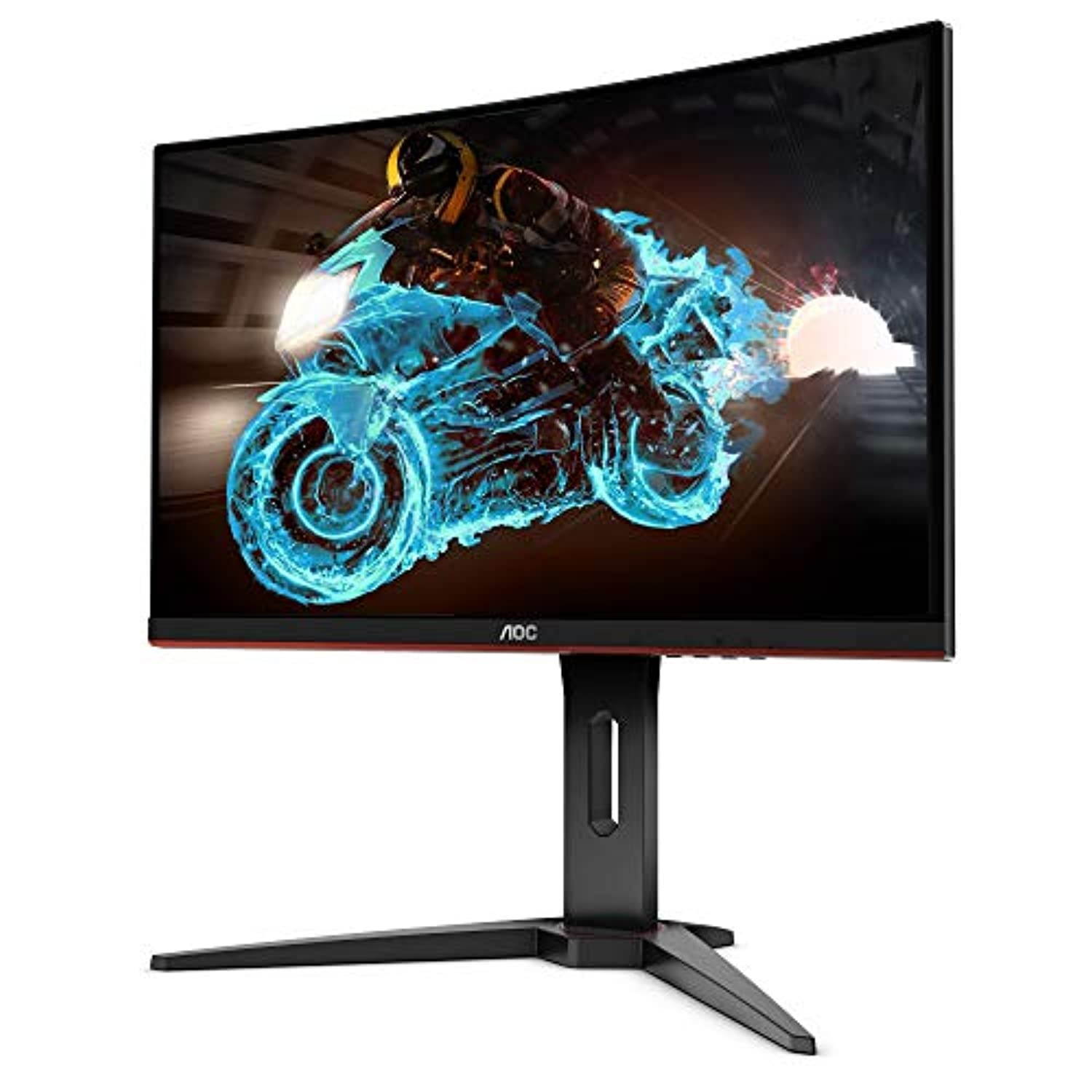 AOC C24G1A 24" Curved Frameless Gaming Monitor, FHD 1920x1080, 1500R, VA, 1ms MPRT, 165Hz (144Hz supported), FreeSync Premium, Height adjustable (C24G1A)
