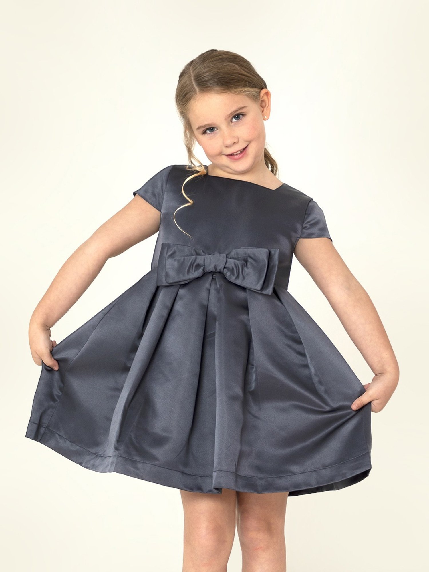 Cherry Crumble By Nitt Hyman Kids Navy Regular Fit Dress
