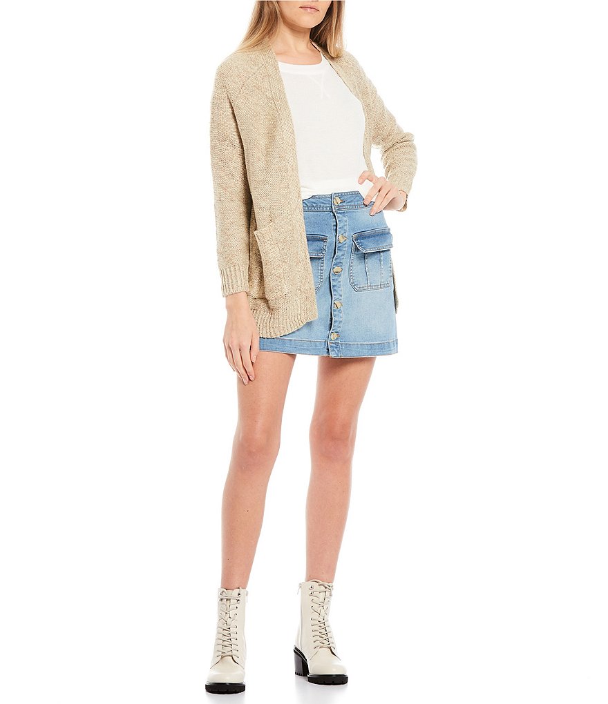 June & Hudson Side Slit Maxi Skirt