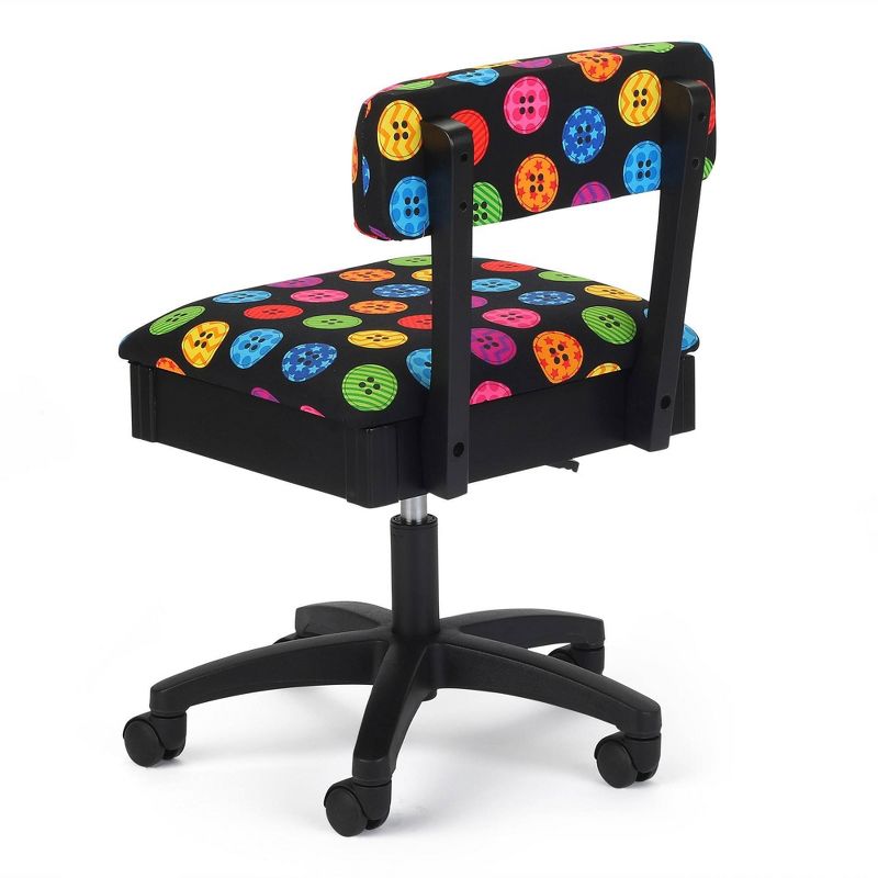 Arrow Cabinets Adjustable Sewing and Craft Chair Black